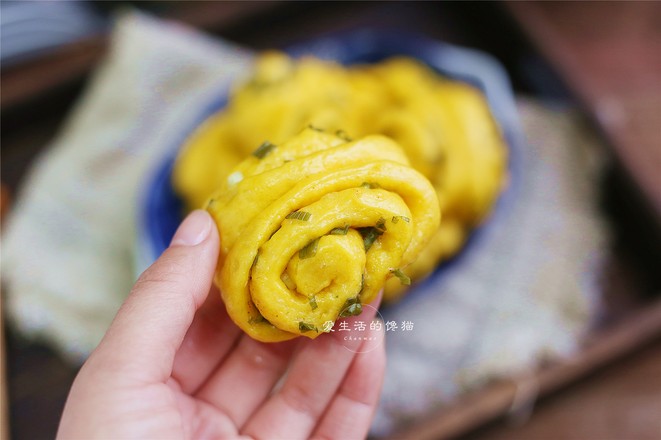 南瓜花卷的做法-家常味蒸菜譜-易網健康養生網 南瓜花卷的做法-家常味蒸菜譜
