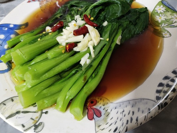 白灼菜心的做法-家常味煮菜譜