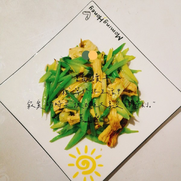 芹菜炒腐竹的做法-家常味炒菜譜-易網健康養生網 芹菜炒腐竹的做法-家常味炒菜譜
