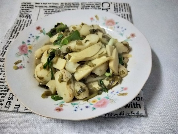 雪菜冬筍炒馬蹄的做法-咸鮮味炒菜譜-易網(wǎng)健康養(yǎng)生網(wǎng) 雪菜冬筍炒馬蹄的做法-咸鮮味炒菜譜
