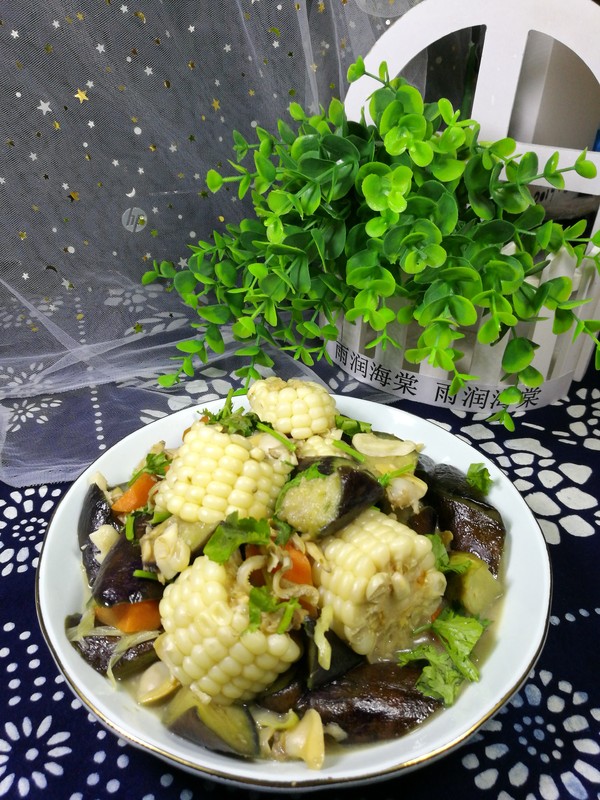 茄子花蜆子燴玉米的做法-家常味燴菜譜-易網健康養生網 茄子花蜆子燴玉米的做法-家常味燴菜譜