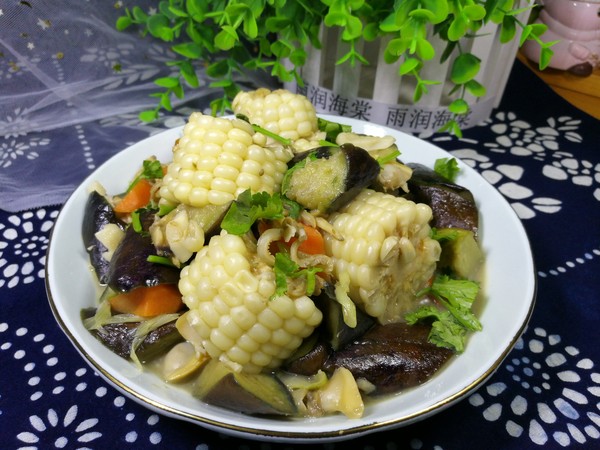 茄子花蜆子燴玉米的做法-家常味燴菜譜-易網健康養生網 茄子花蜆子燴玉米的做法-家常味燴菜譜