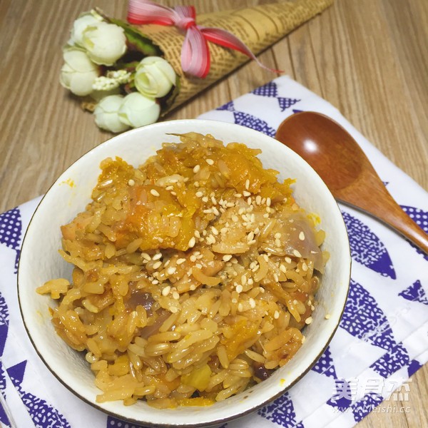 南瓜雞肉燜飯的做法-家常味燜菜譜