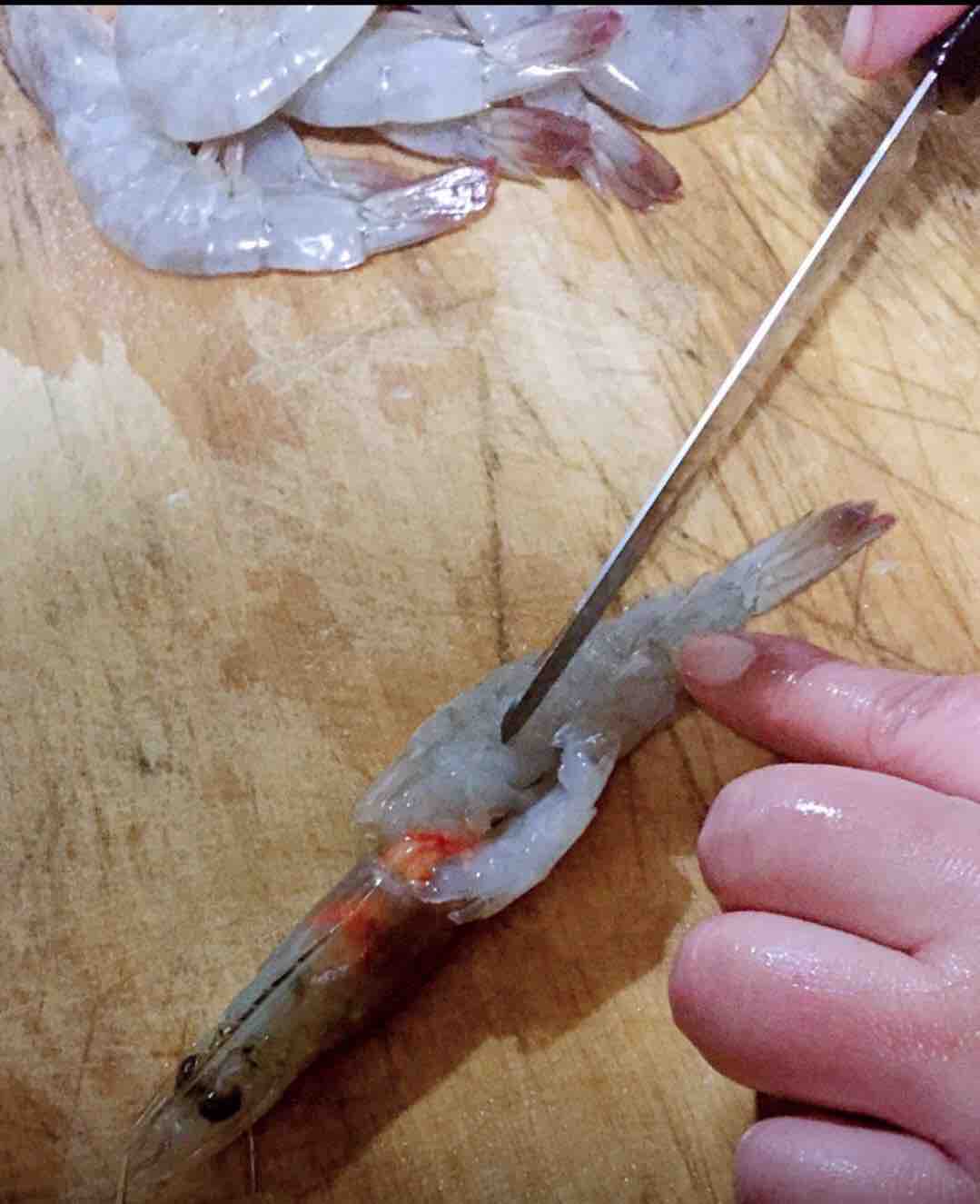蒜蓉海蝦蒸金針菇的做法-家常味蒸菜譜