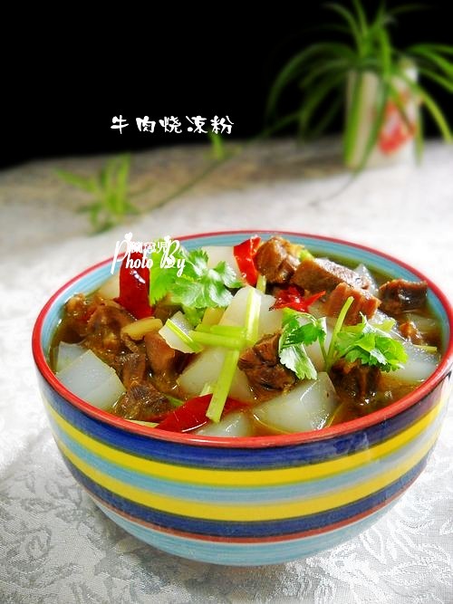 牛肉燒涼粉的做法-家常味燒菜譜-易網健康養生網 牛肉燒涼粉的做法-家常味燒菜譜