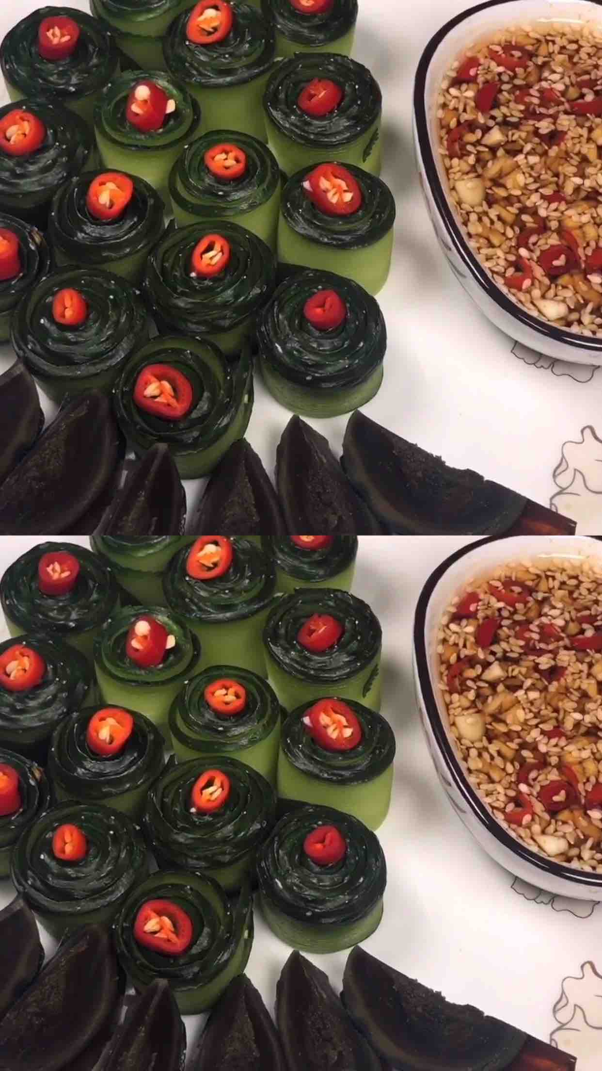 孔雀開屏的做法-酸辣味拌菜譜-易網健康養生網 孔雀開屏的做法-酸辣味拌菜譜