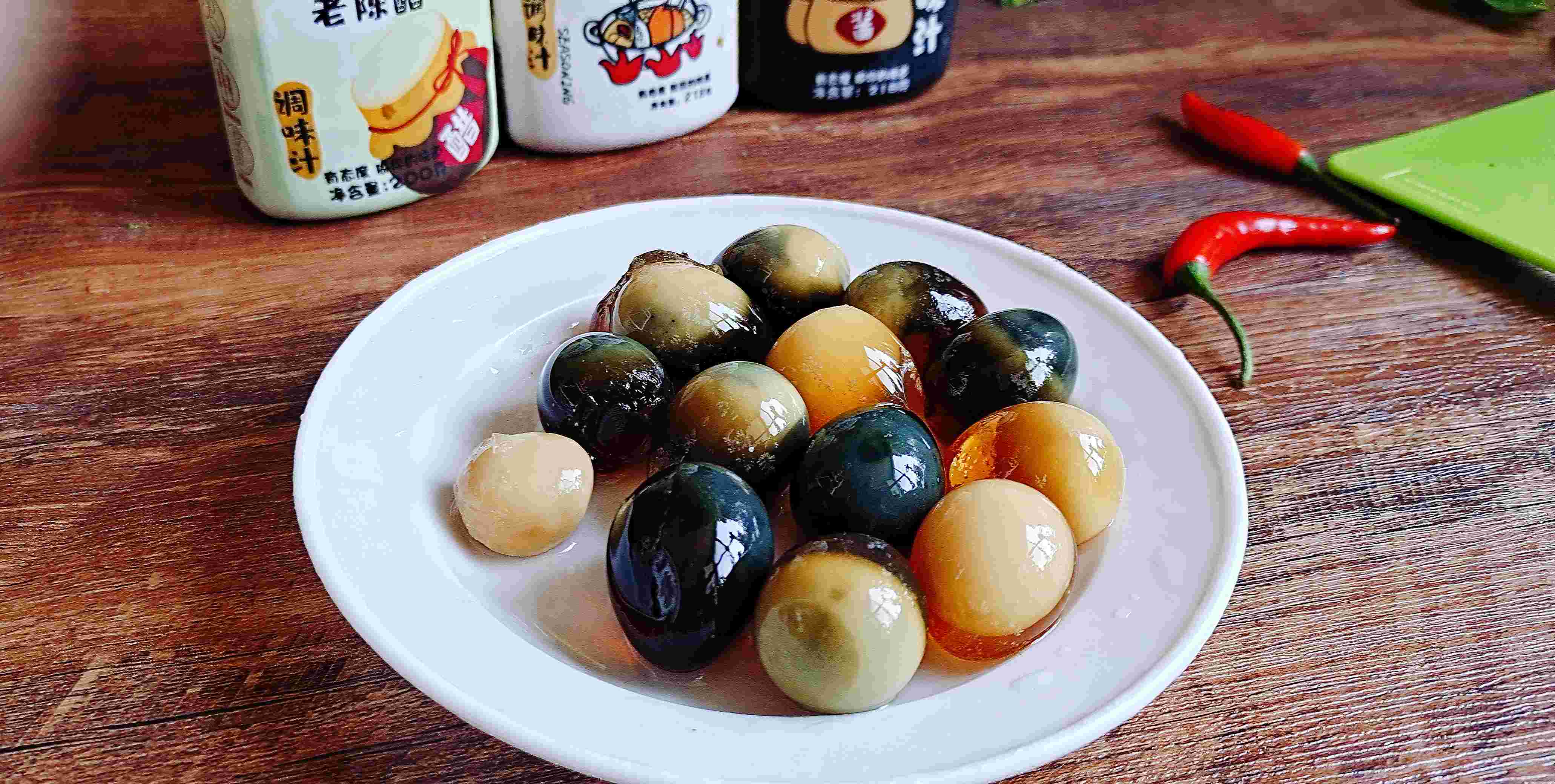年夜餐桌一道爽口小拌菜…澆汁變蛋西藍花的做法-咸鮮味拌菜譜